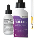 TriGuard MULLEIN Plus d'Oxygen Nutrition, bouteille de 60 ml pour dosage quotidien.