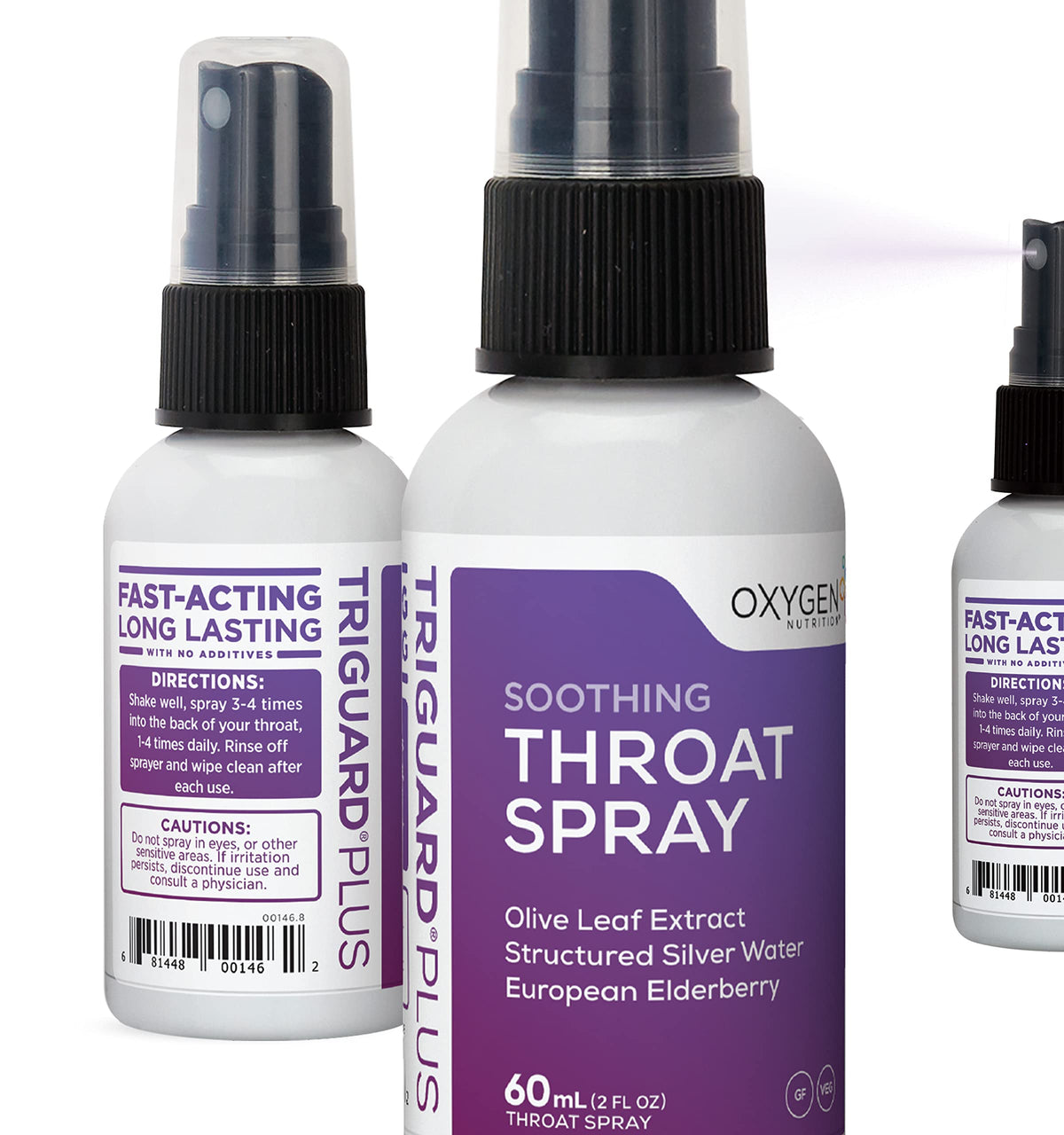 TriGuard Plus Oxygen Nutrition, flacon 60 ml, pratique pour un usage quotidien.