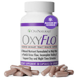 OxyNaturals OxyFlo flacon avec Flowens pour le confort urinaire au quotidien.