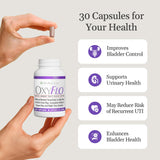 OxyNaturals OxyFlo capsules – format pratique pour l'usage quotidien.
