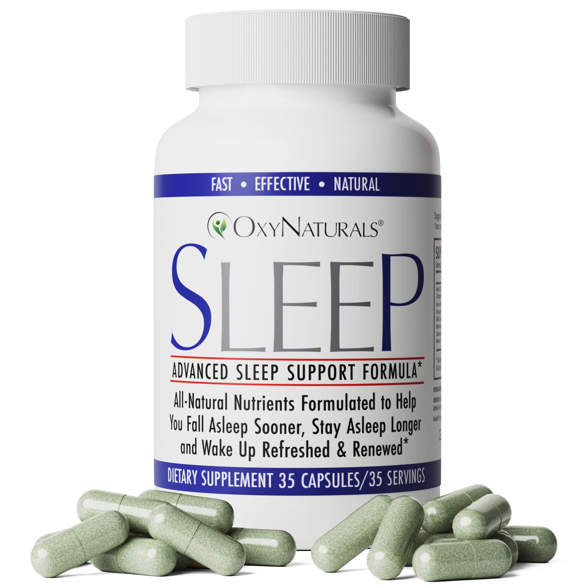 OxyNaturals Sommeil - bouteille prête à l'utilisation pour une routine nocturne naturelle.