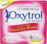 Oxytrol pour femmes : boîte et patches, solution discrète pour la vie quotidienne.