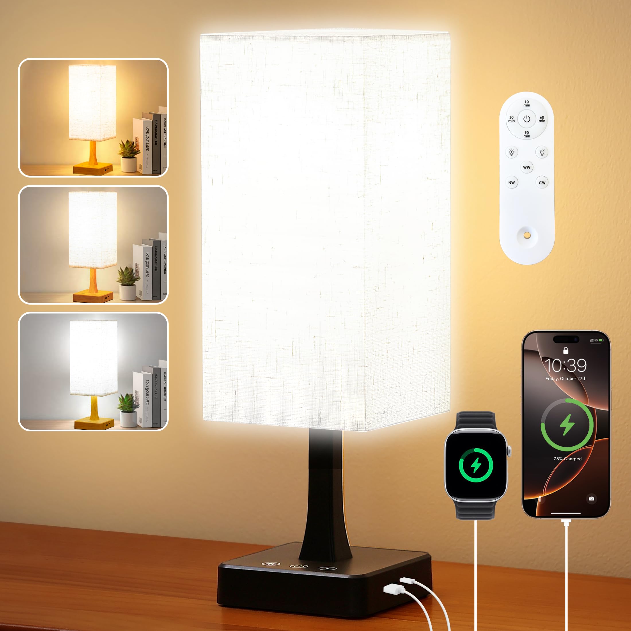 Lampe thérapie OYADISIIOP sur table offrant 10000 lux pour énergie.