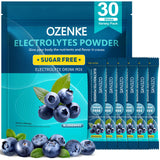 OZENKE sachets électrolytes bleuets, hydratation rapide après l’effort.
