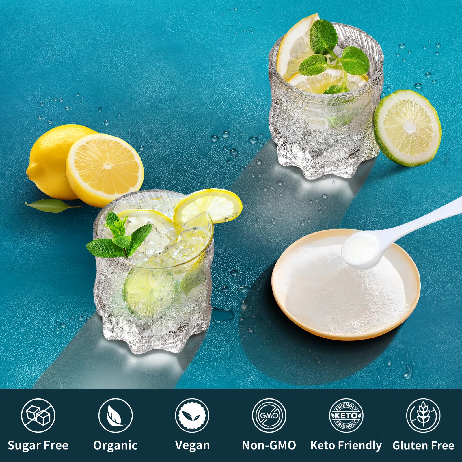 OZENKE boisson hydratante citron-lime, rafraîchissante et légère