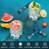 Six saveurs OZENKE, électrolytes fruités sans sucre pour varier les plaisirs.
