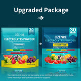 Sachets OZENKE ouverts montrant l'emballage portable et prêt à emporter.