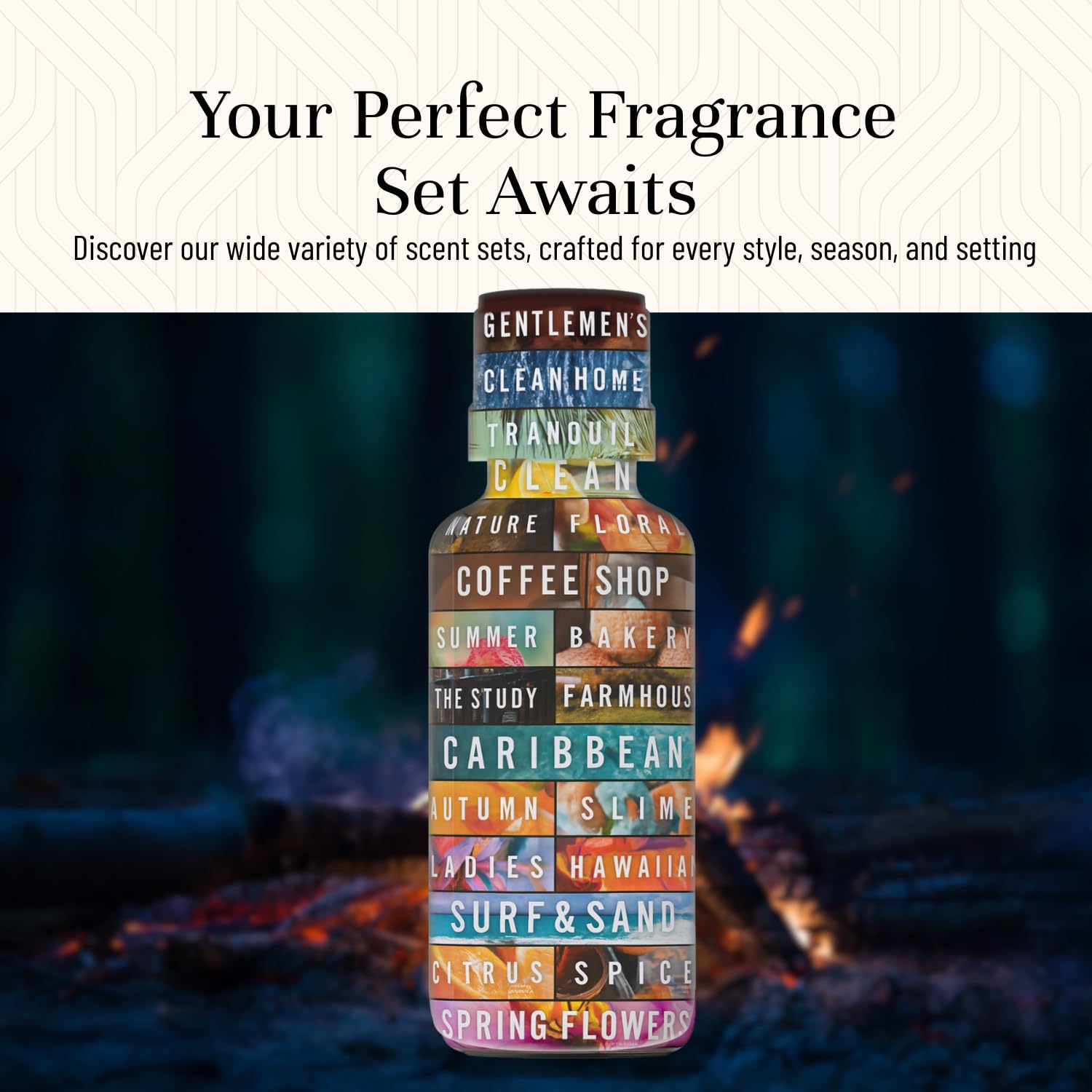 P&J Trading Camping Set: coffret cadeau propose une collection aromatique idéale pour les cadeaux.