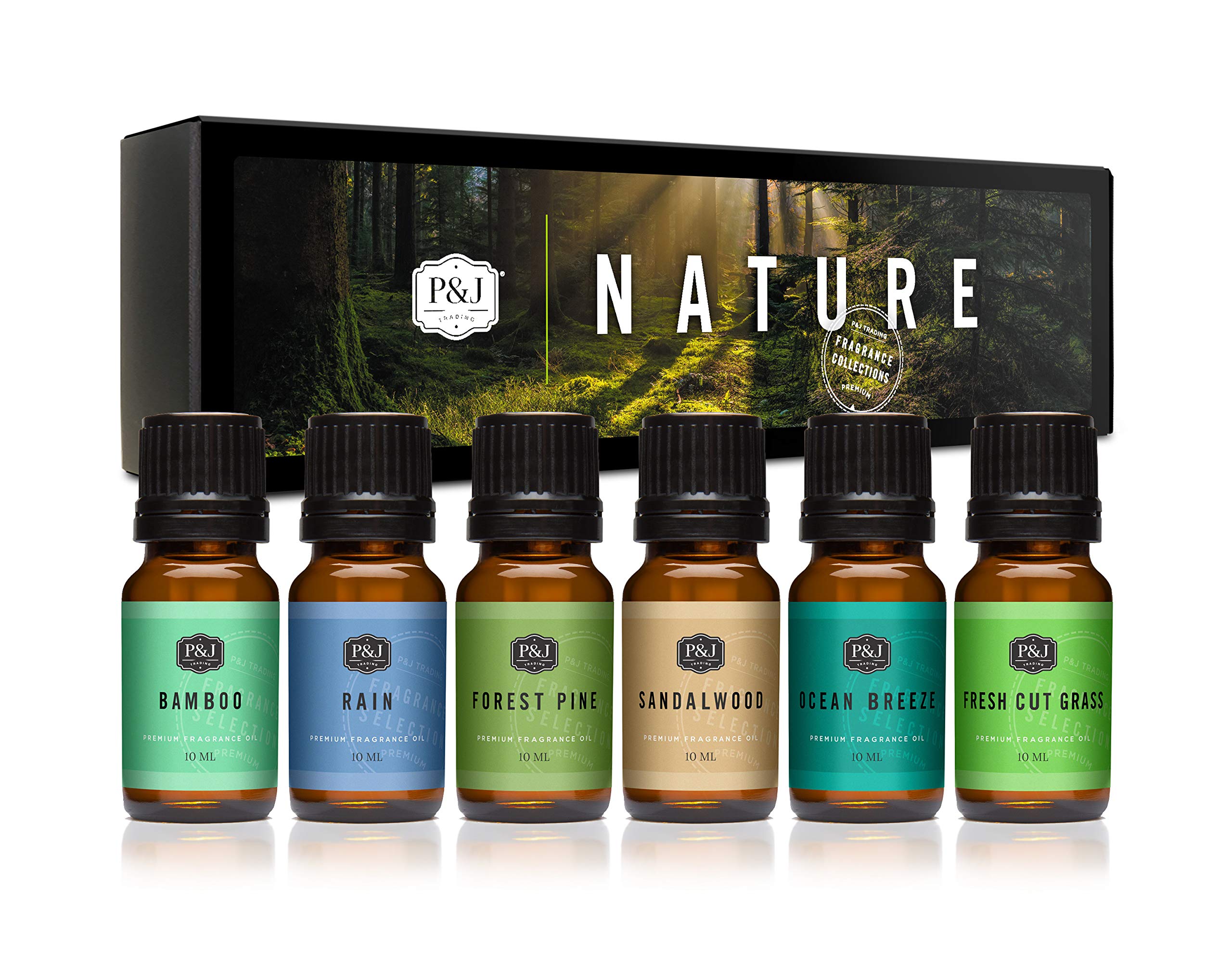 P&J Trading Pin forêt: parfum boisé polyvalent pour bougies et diffuseurs à domicile.