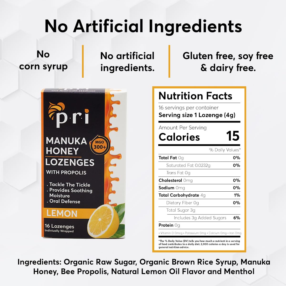 P.R.I Manuka Propolis et MGO 300+ pour un soutien naturel potentiel.