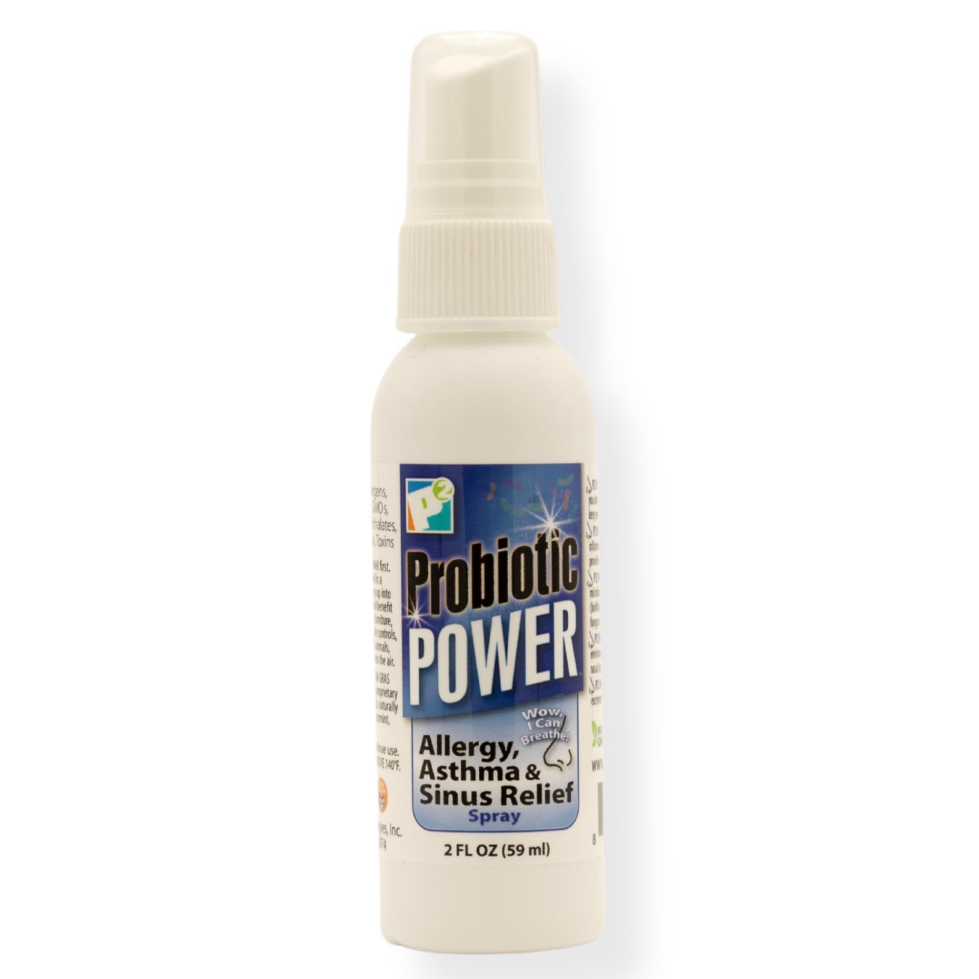 P2 Probiotic Power – bouteille-spray probiotique pour brume homogène sur surfaces.