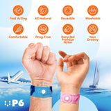 Bande-poignet P6 confortable, utilisation fluide lors des trajets.
