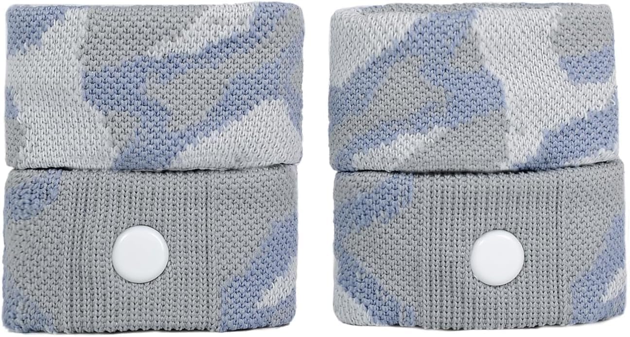 Bandes P6 acupressure poignet gris, méthode naturelle et portable.