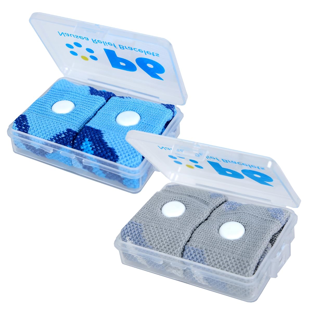 Bandes P6 anti-nausee pour enfant bleu, utilisation pratique pendant les voyages