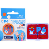 Bandes P6 pour enfants sur le poignet, solution naturelle contre les nausées.