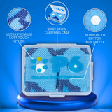 Paquet de deux bandes P6 rose et bleu pour une solution naturelle et portable.