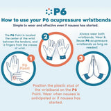 P6 Health Band en action pendant un trajet en voiture peut aider à réduire les nausées
