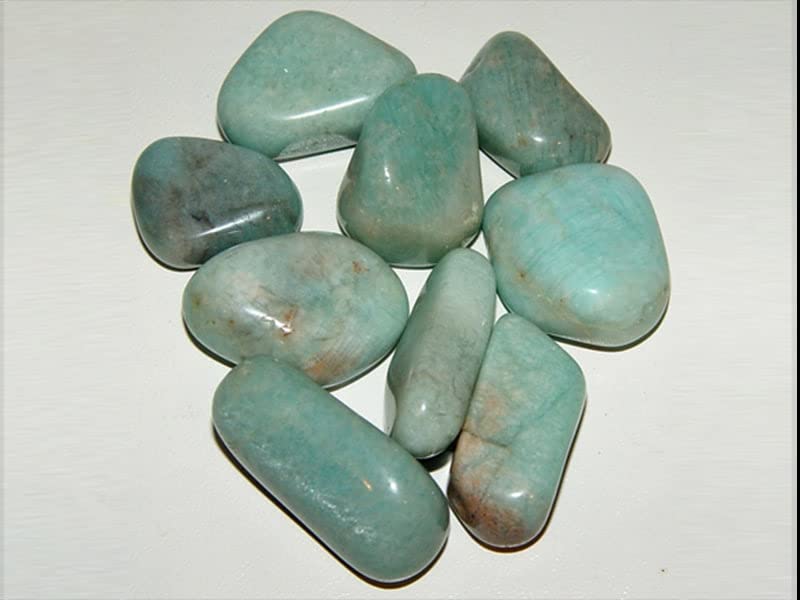 Pachamama Essentials Amazonite gros plan, texture naturelle et énergie reposante.