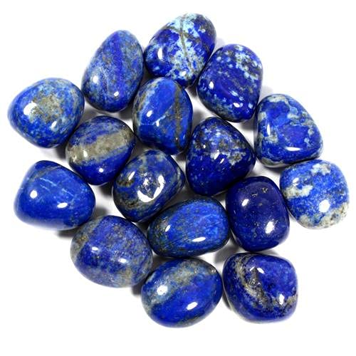 Détail Lapis Lazuli – éclats dorés et texture polie favorisant la méditation