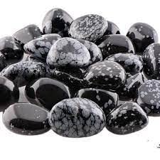 Pachamama Essentials Obsidienne Flocon de Neige – pierres roulées pour centrer l'esprit