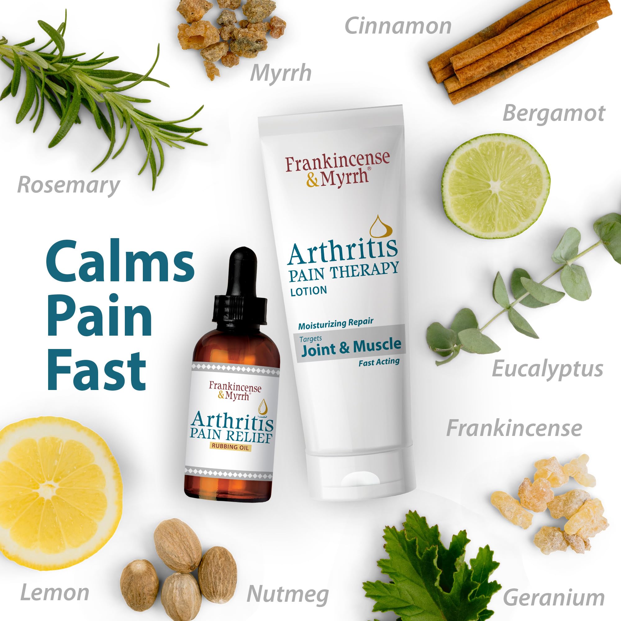 Pack FRANKINCENSE ET MYRRH arthrite: présentation visuelle du duo.