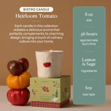 Paddywax Bistro senteur tomate ancienne, parfum frais rappelant le jardin et des récoltes.