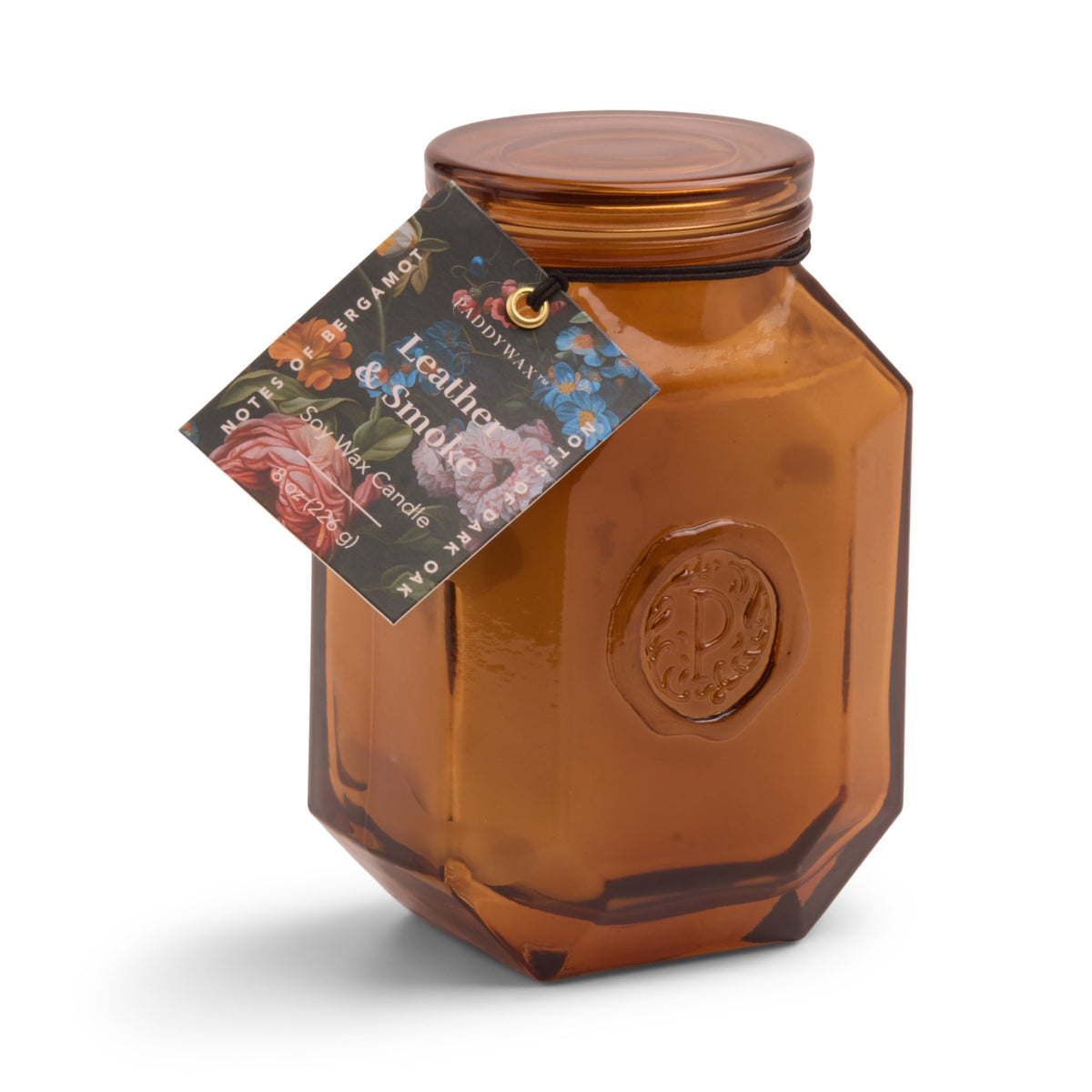 Bougie Paddywax Botanica dans un verre embossé, ambiance chaleureuse et raffinée