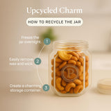 Paddywax Botanica jarre réutilisable après brûlage comme vase décoratif.