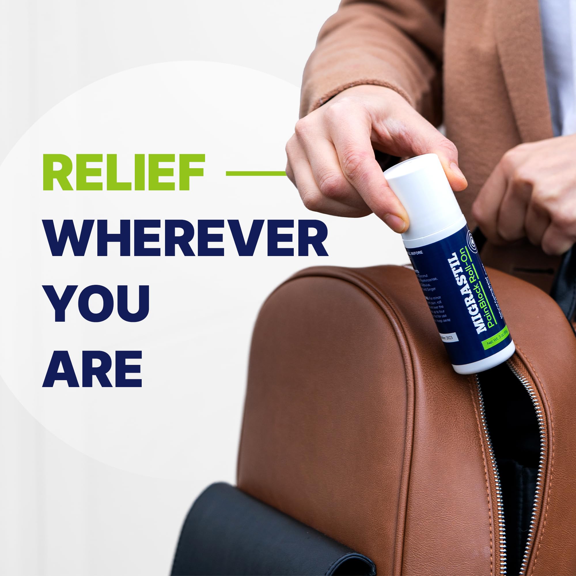 PainBlock Migrastil : format compact et portable pour l’emporter partout.