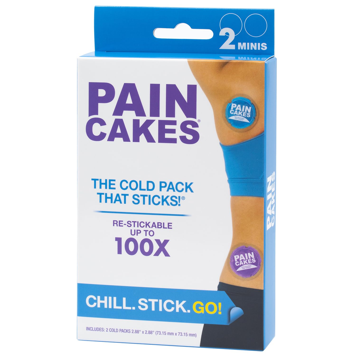 PAINCAKES compresse-froid rond mini violet-bleu, usage pratique sur zones ciblées.