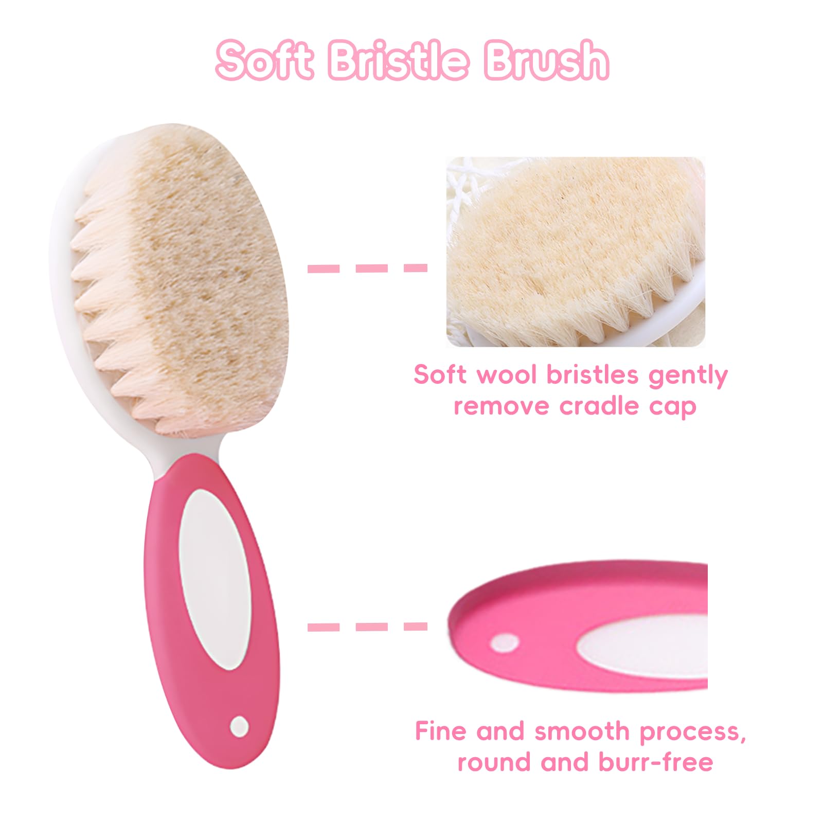 PAKENYESHA brosse bebe massage cuir chevelu stimulant.