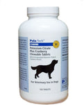 Pala Tech Dog UTI comprimés à mâcher au citrate de potassium et canneberge pour soutenir le système urinaire.