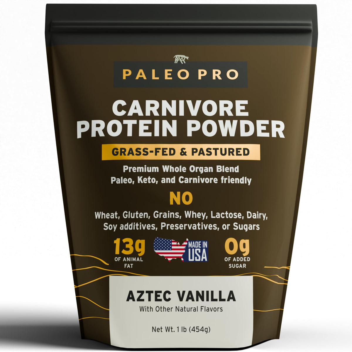 Paleo Pro Carnivore Complete Vanille Aztec, bouteille prête à verser, nutrition pratique.