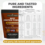 Paleo Pro protéine de boeuf, doseur pratique pour doser.