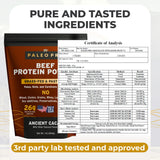 Paleo Pro protéine boeuf nutrition sport: soutien protéique polyvalent.