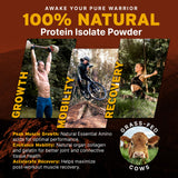 Paleo Pro protéine de boeuf dans un shaker, mélange rapide après entraînement.