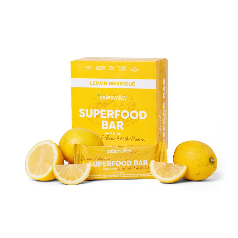 Barres Paleovalley Citron-Meringue en emballage lot de 10, snack sain