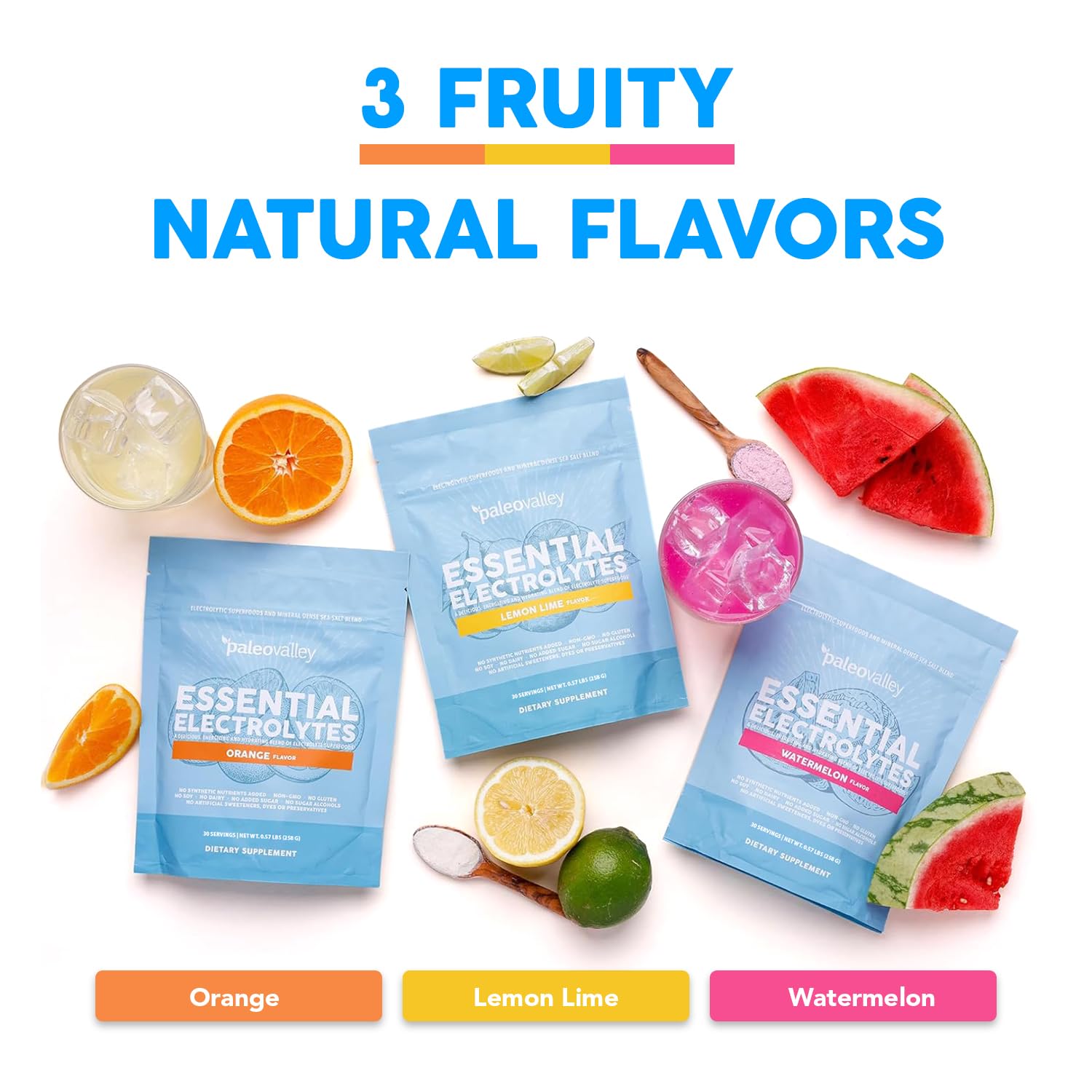 Paleovalley Électrolytes Mélon – routine hydratation quotidienne, énergie durable.