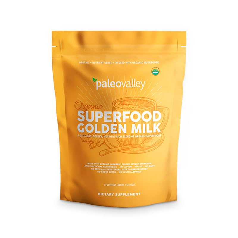 Paleovalley Lait Doré Bio: bouteille prête pour une boisson réconfortante.