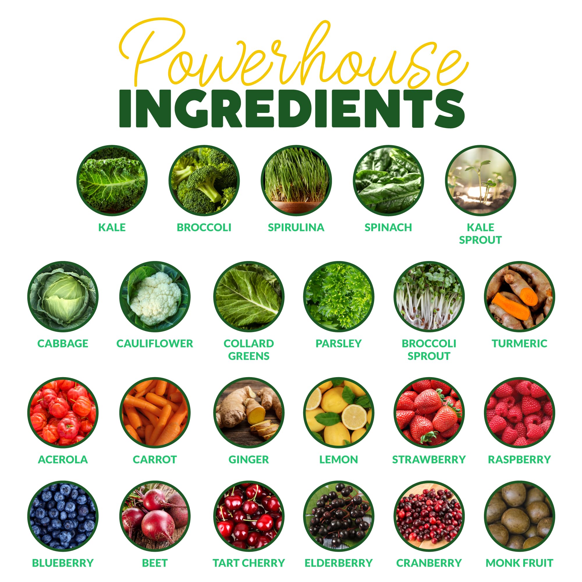 Paleovalley Organic Supergreens – ingrédients clés, 23 superaliments biologiques.
