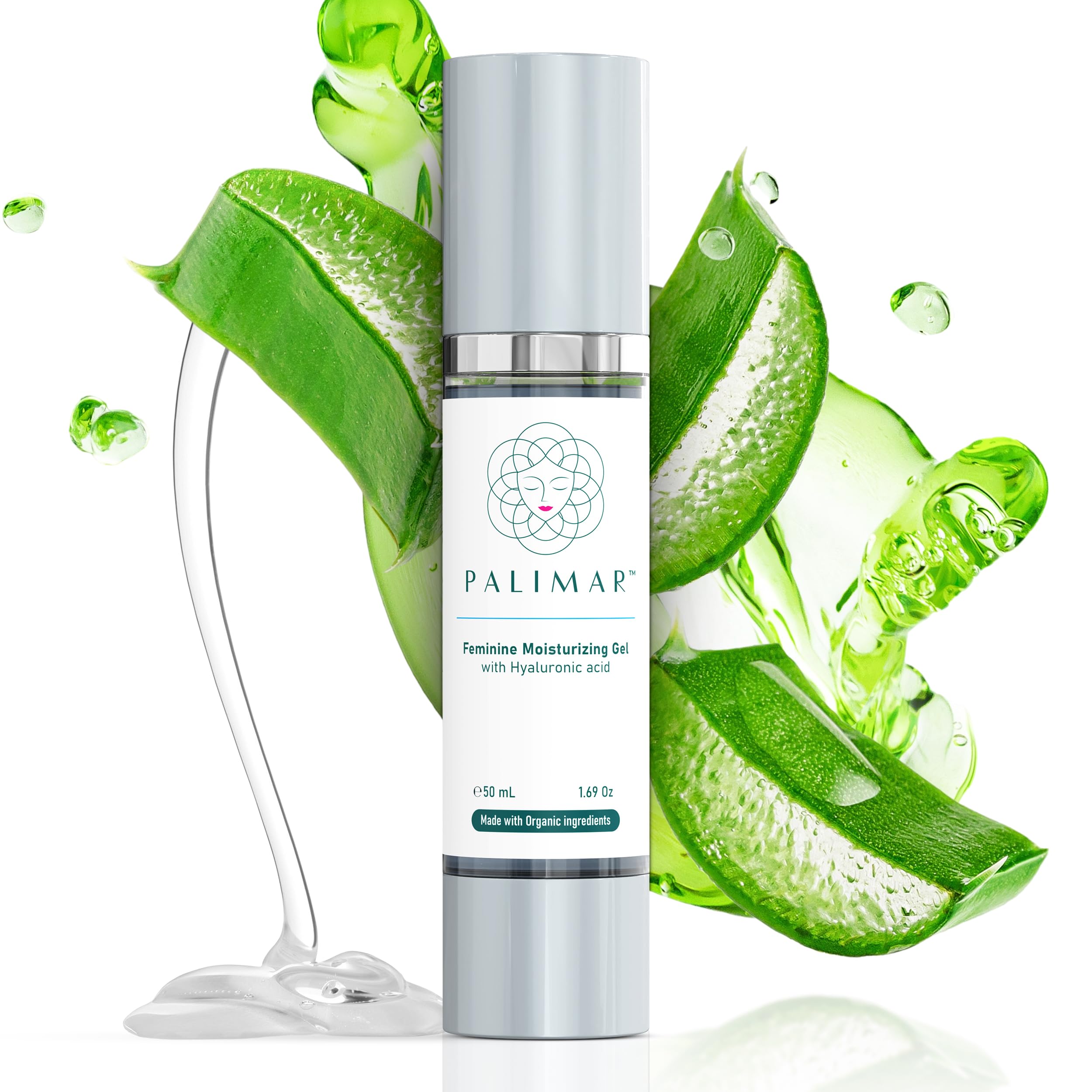 PALIMAR gel intime hyaluronique, flacon 50 ml, hydratation durable.