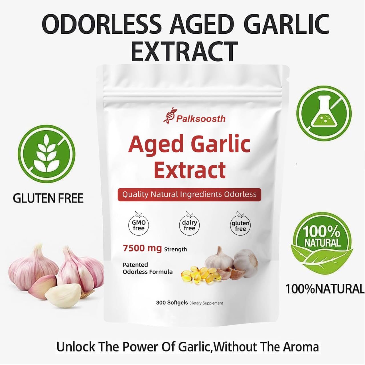 Palksoosth étiquette biologique gélules ail vieilli et explications claires