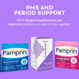 Pamprin Botanicals – emballage 22 gélules faciles à transporter.