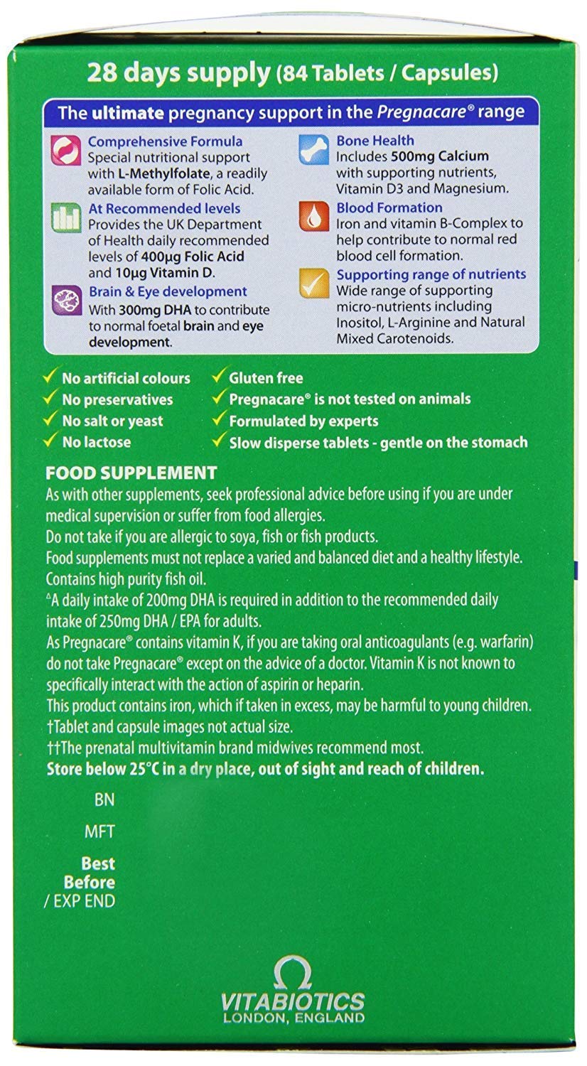 PANA Pregnacare Max, oméga-3 DHA 300mg pour le développement fœtal.