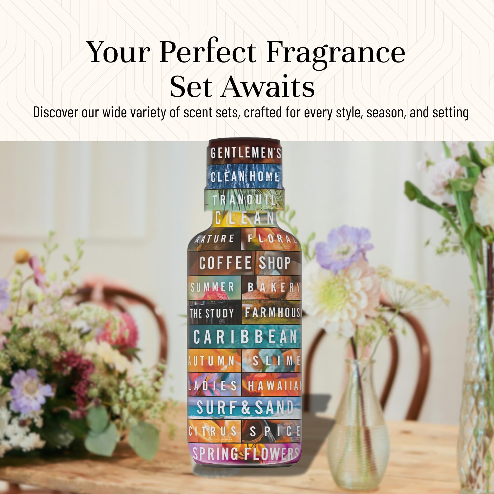 P&J Trading huile parfum florale Ensemble – coffret cadeau floral prêt à offrir.