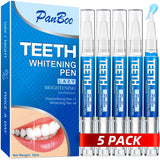 Pankoo ensemble 5 stylos blanchiment dents, pratique et efficace à domicile.