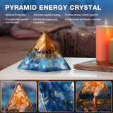 Pankósmios Pyramide avec feuille d’or, éclat artisanal et déco élégante.