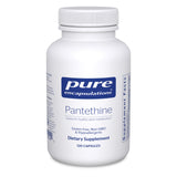 Pantethine Pure Encapsulations — bouteille, soutien potentiel au métabolisme des lipides au quotidien.