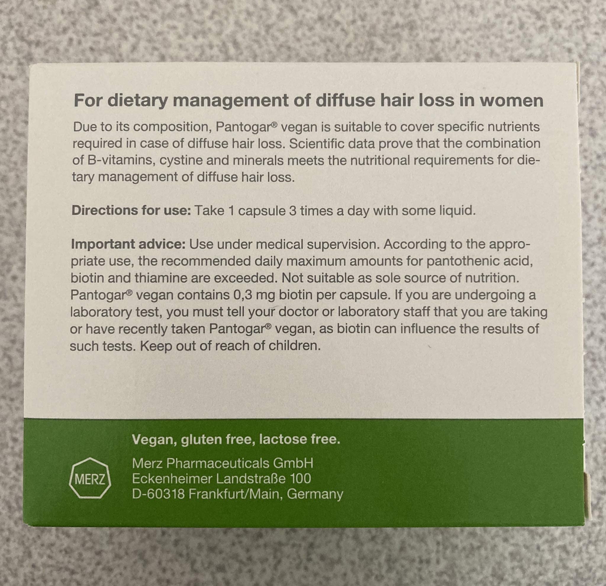 Pantogar: capsules claires faciles à avaler.