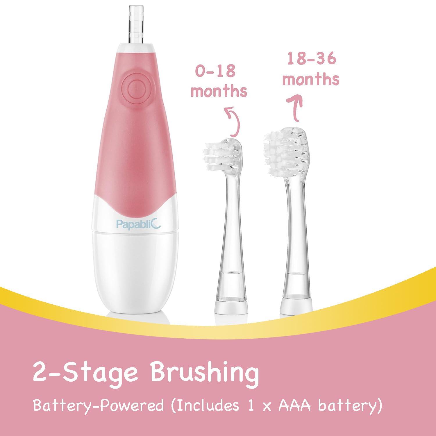 Papablic BabyHandy: tête de brosse remplacement pour nourrisson et tout-petit.